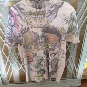 Fourth world large graffiti print shirt